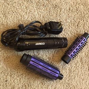 Conair Hot Hair Brush with Curling Brush & Bristle